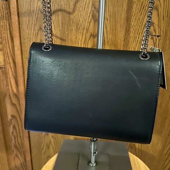 Badgley Mischka Gunmetal Fringe Crossbody Purse - Picture 9 of 13